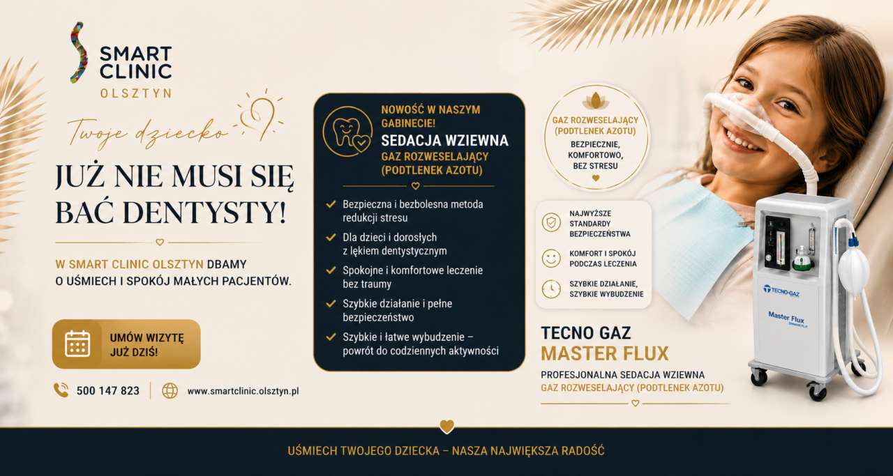 Sedacja wziewna dla dzieci w Dentysta24 Olsztyn